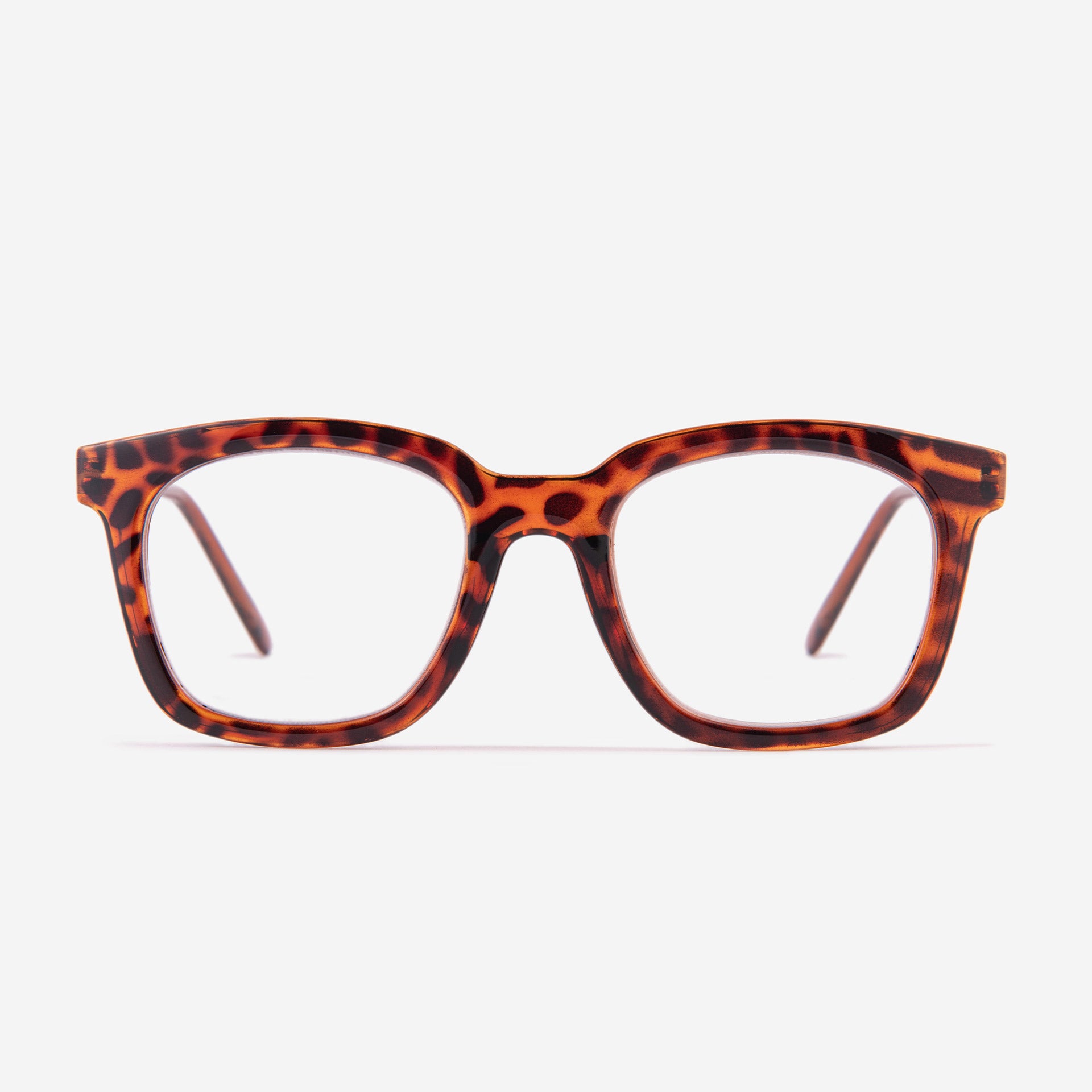 Vuenette- Lunettes loupe carré motif léopard orange et noir