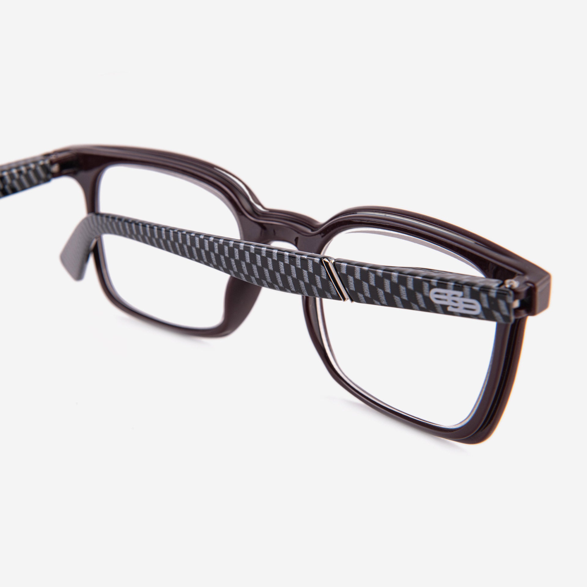 Lunettes De Lecture Poche Opulize Fly - Marron Mat - +2.00 - Légères Avec Charnières Ressort