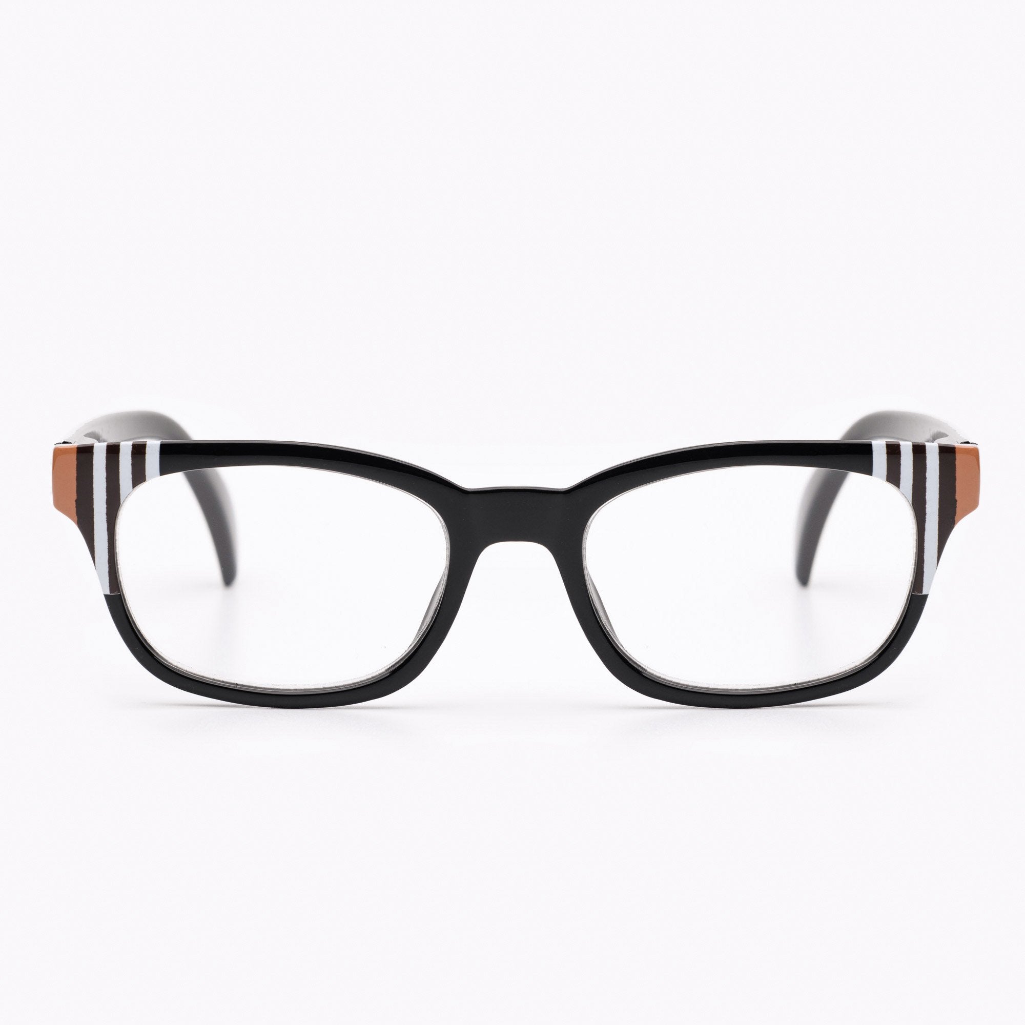 Striped Rectangle Reading Glasses