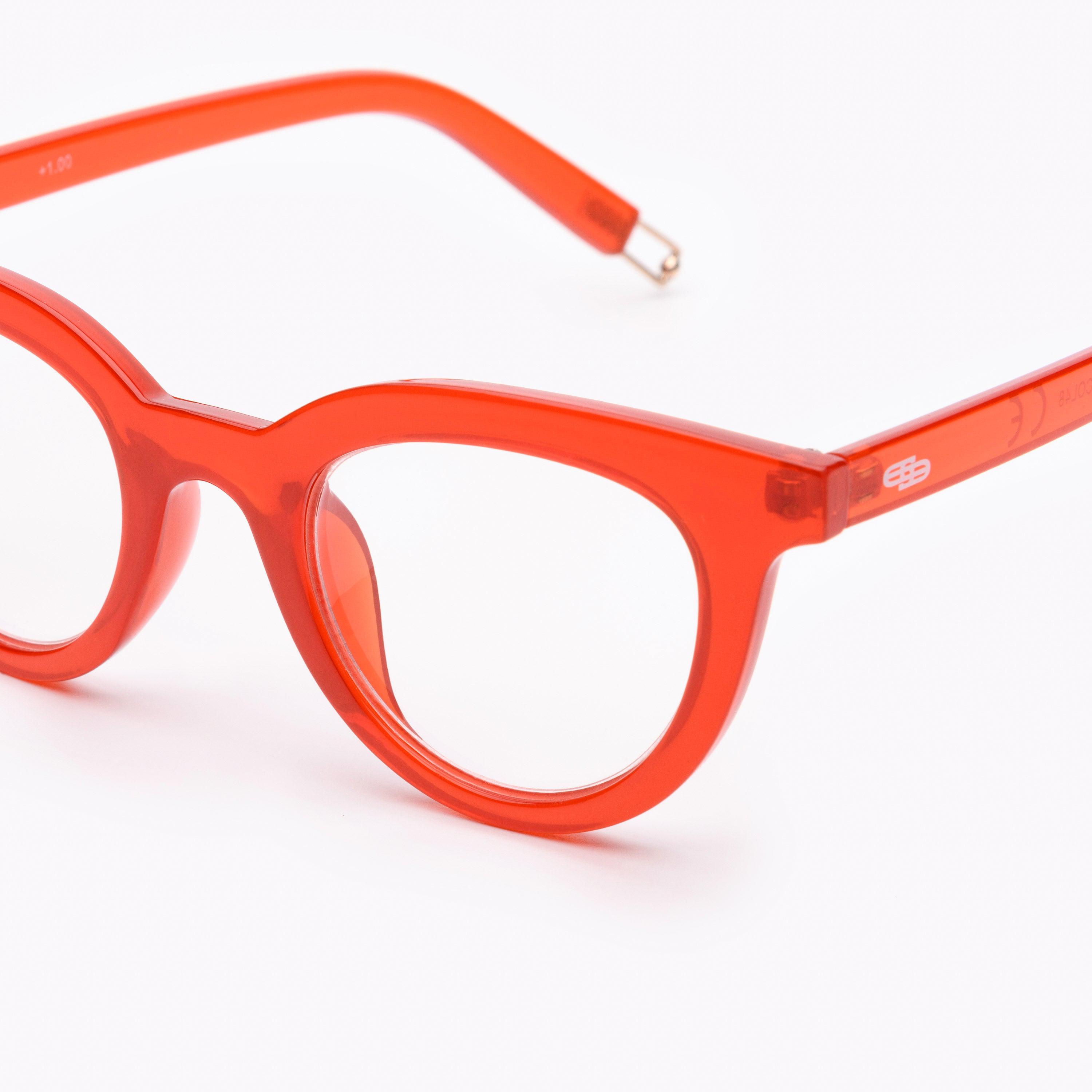 Red butterfly reading glasses