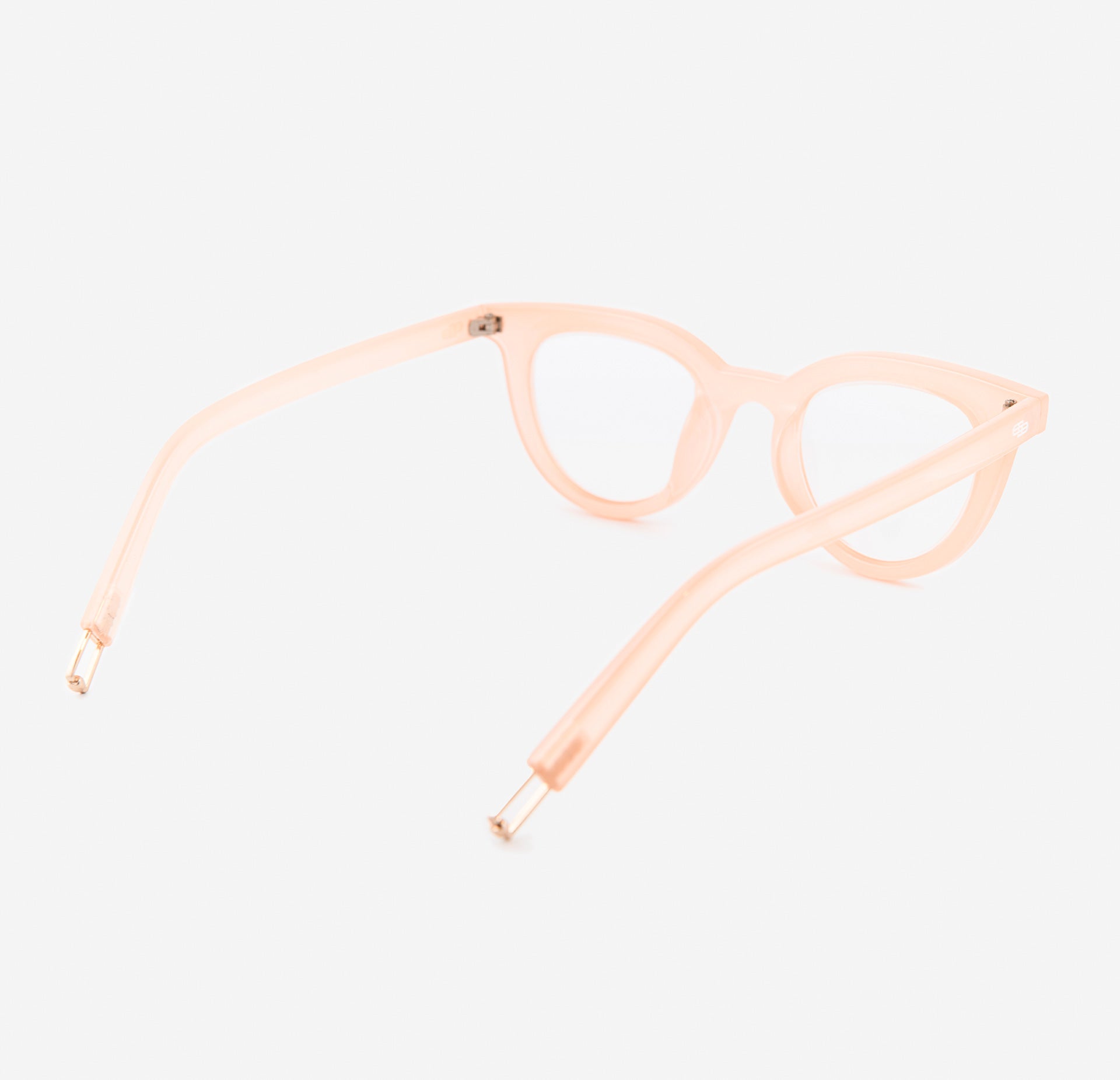 Coral butterfly reading glasses