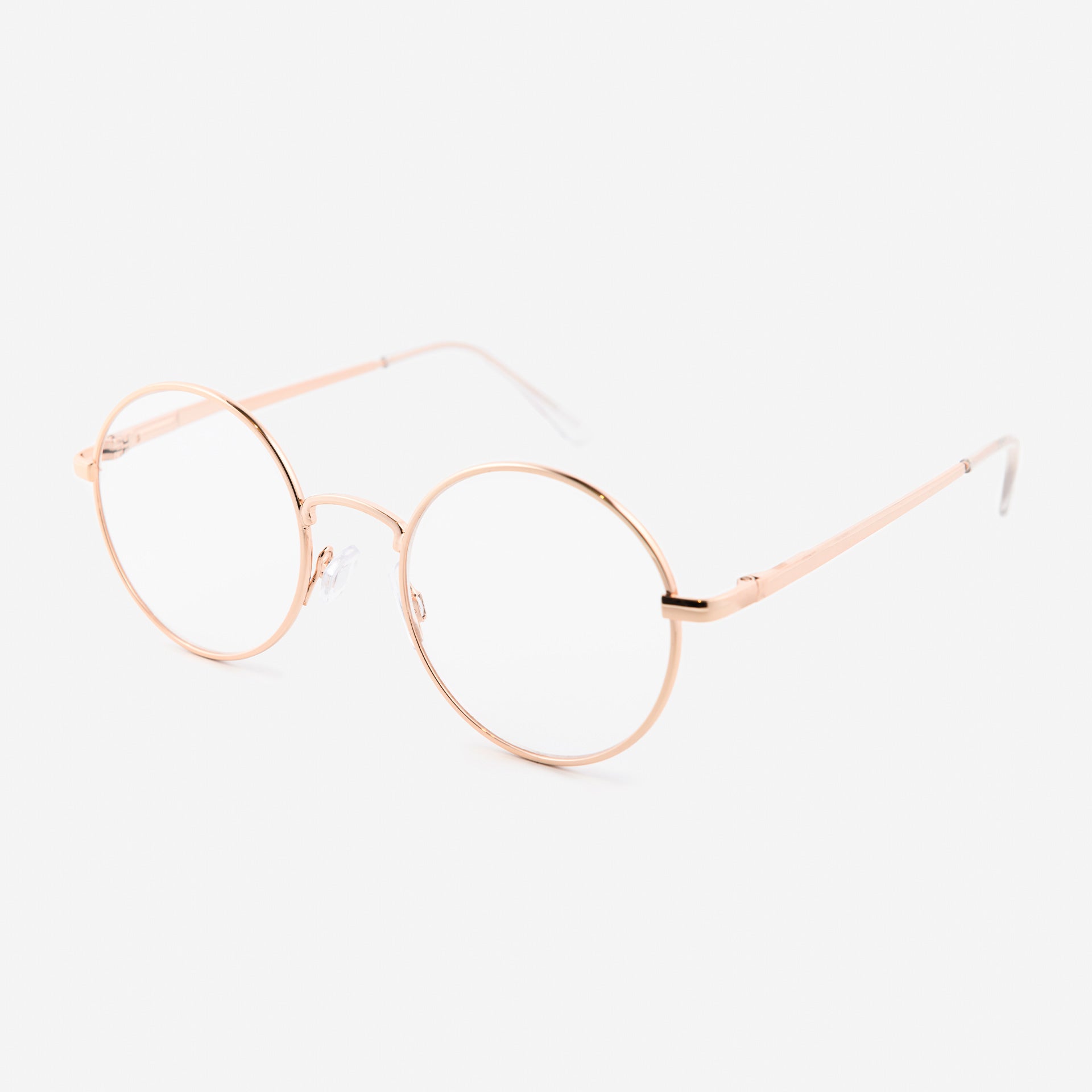 Reading Glasses Circle Glasses Clear Lens Ludlz Metal Frame Round