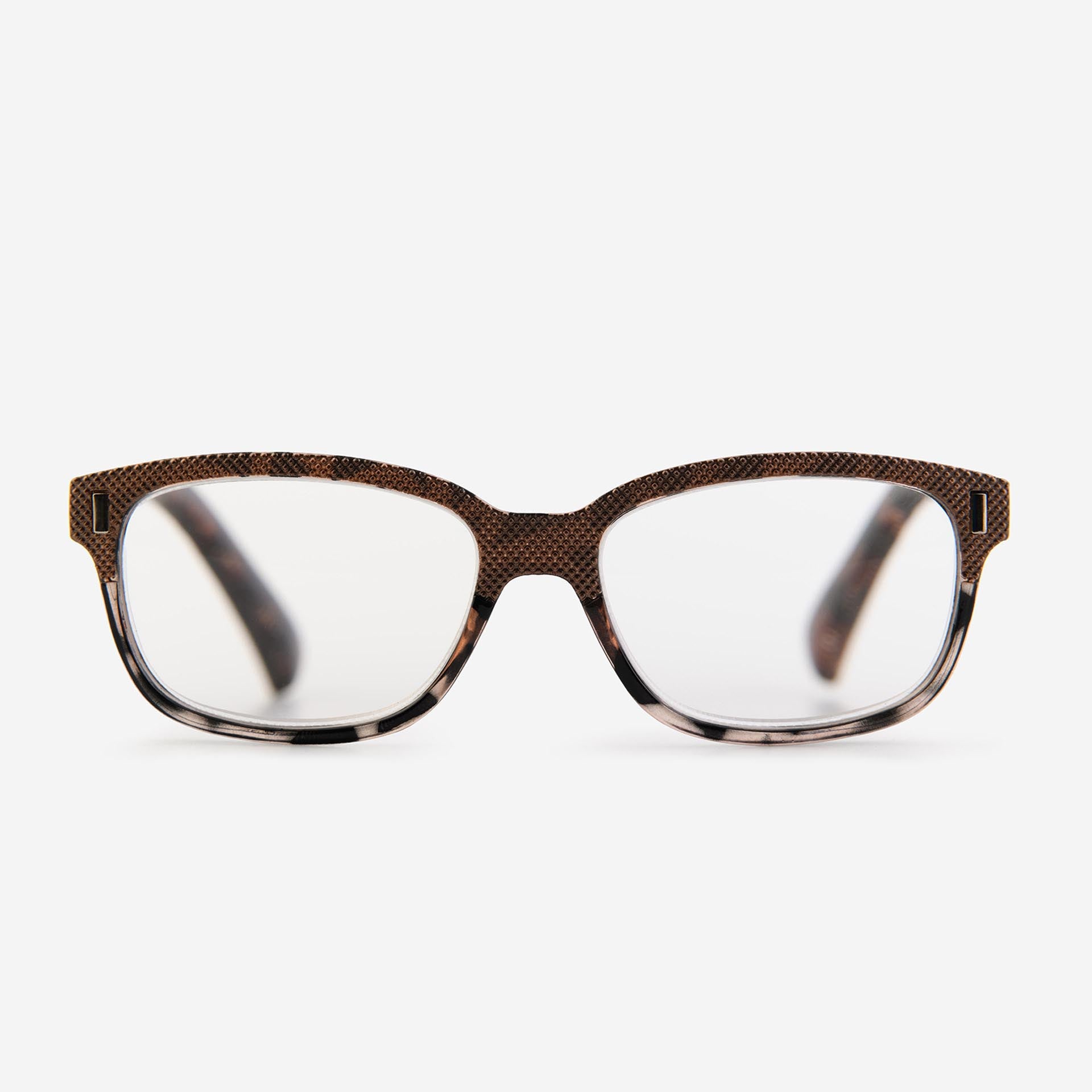 Brown tortoiseshell wayfarer reading glasses